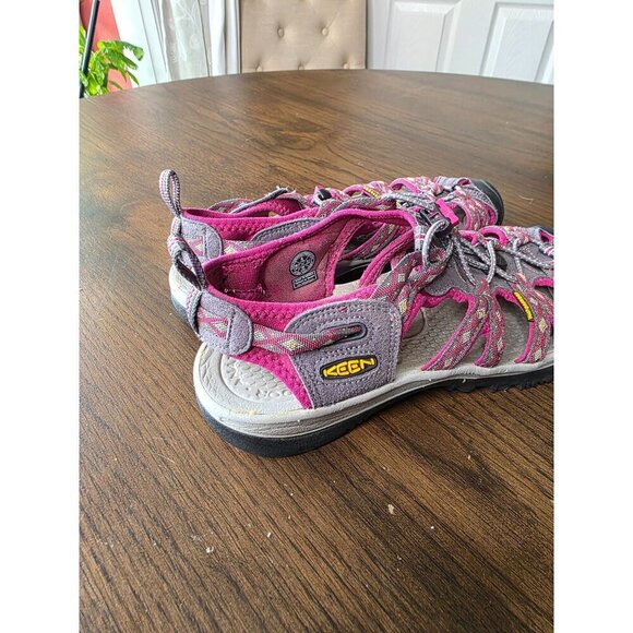 Keen Womens Waterproof Whisper Outdoor Hiking 1014204 Pink Grey Sandals 8 - Picture 4 of 16